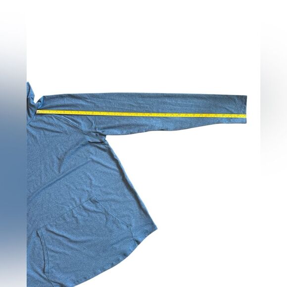 EDDIE BAUER Ladies Funnel Neck Long Sleeve Top Blue Large - Picture 10 of 12